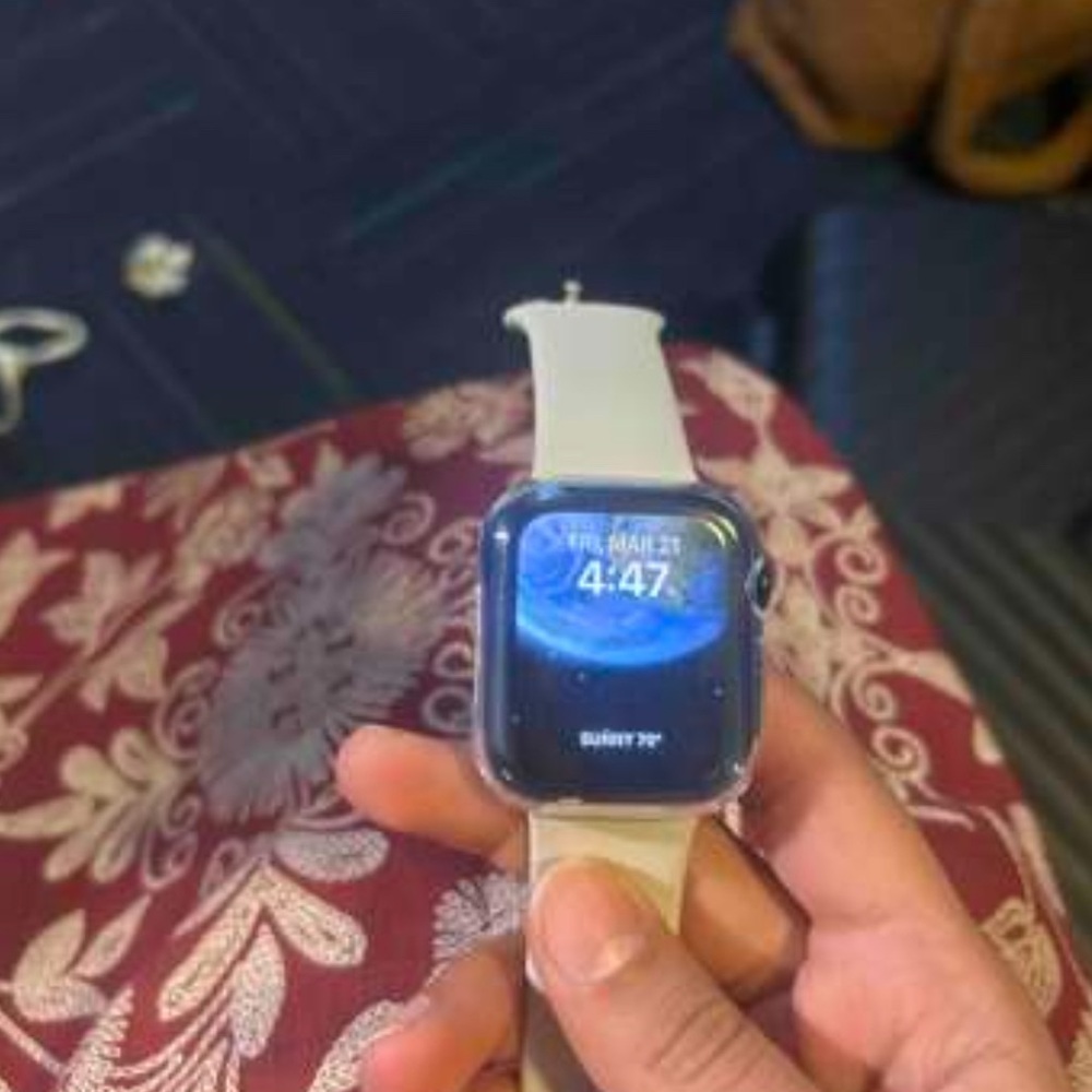 Smartwatch with Cream Band